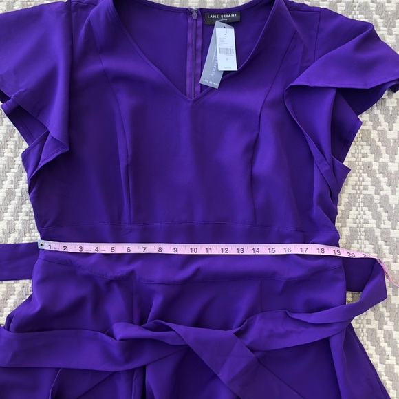 Lane Bryant Lena v-neck high low midi dress size 18 - Picture 4 of 13